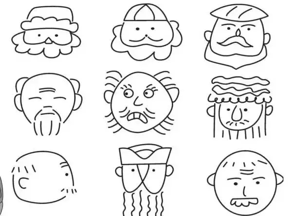 简笔画|人物简笔画大全,简单好画,一学就会,快为宝宝收藏!