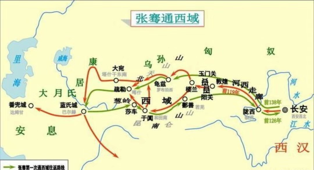 张骞出使西域带来的直接结果是张骞出使西域重要意义