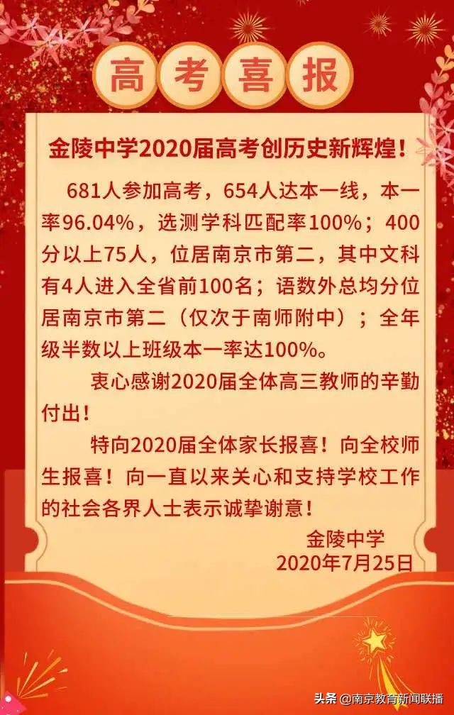 2020年高考，南京“考情”如何？速来围观权威发布！
