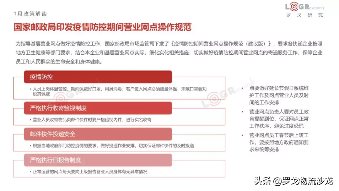 1月物流月报：企业开通绿色通道、九州通协助武汉红十字管理物资