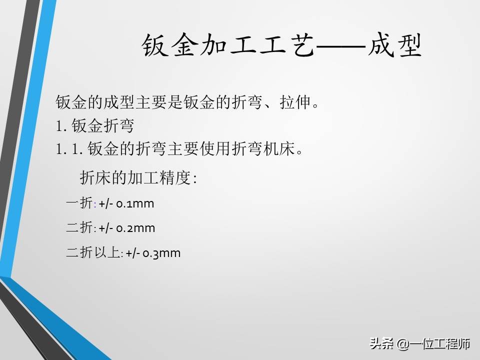 不清楚钣金加工工艺？没关系，一文59页内容介绍钣金加工相关内容