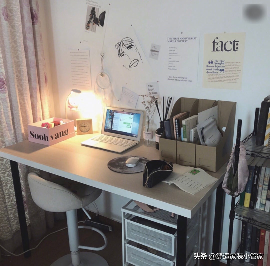 不能错过的10款书桌实景，装修选一款照着做，提升卧室颜值