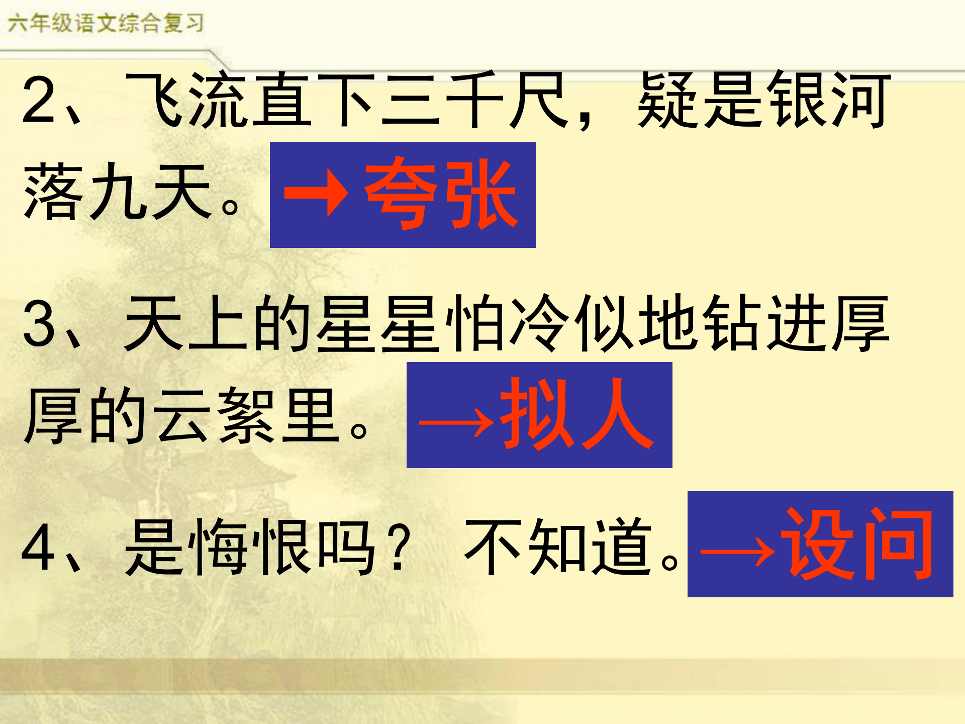 小升初语文综合复习,小学常见的8种修辞手法，学会使用7类关联词