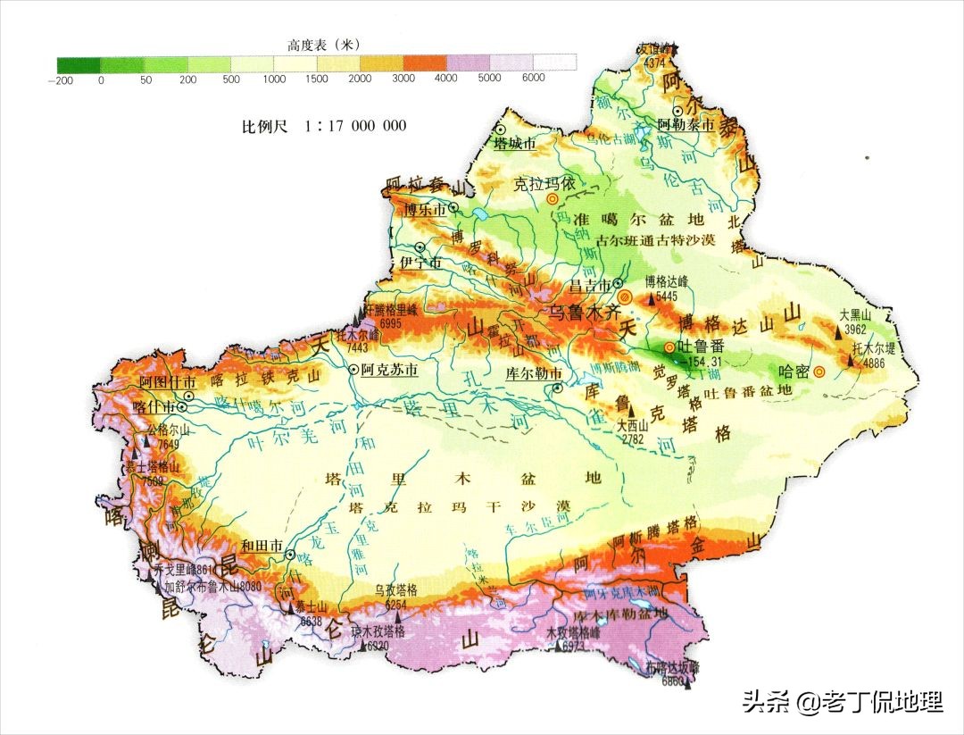 山西河北两省地图（看完就知道这两省的位置在哪）