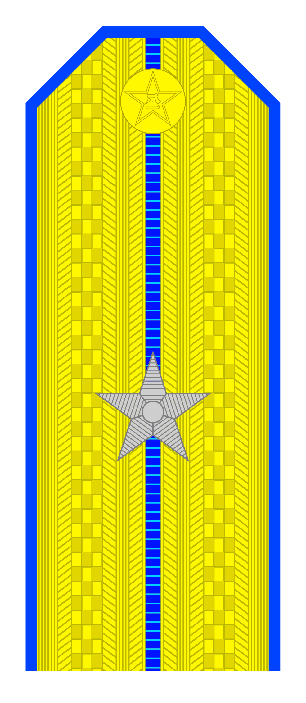 解放军肩章大小图片（解放军55式军衔军官常服肩章一览）