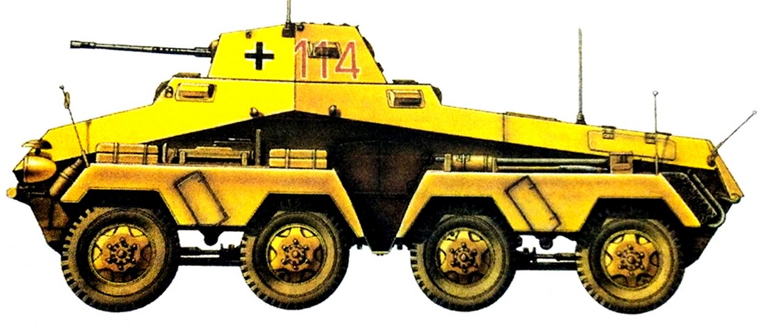 二战德国轮式装甲车之Sdkfz 231型轮式（8轮）装甲侦察车