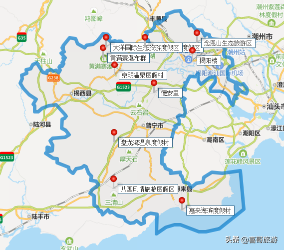 揭阳旅游,揭阳旅游景点