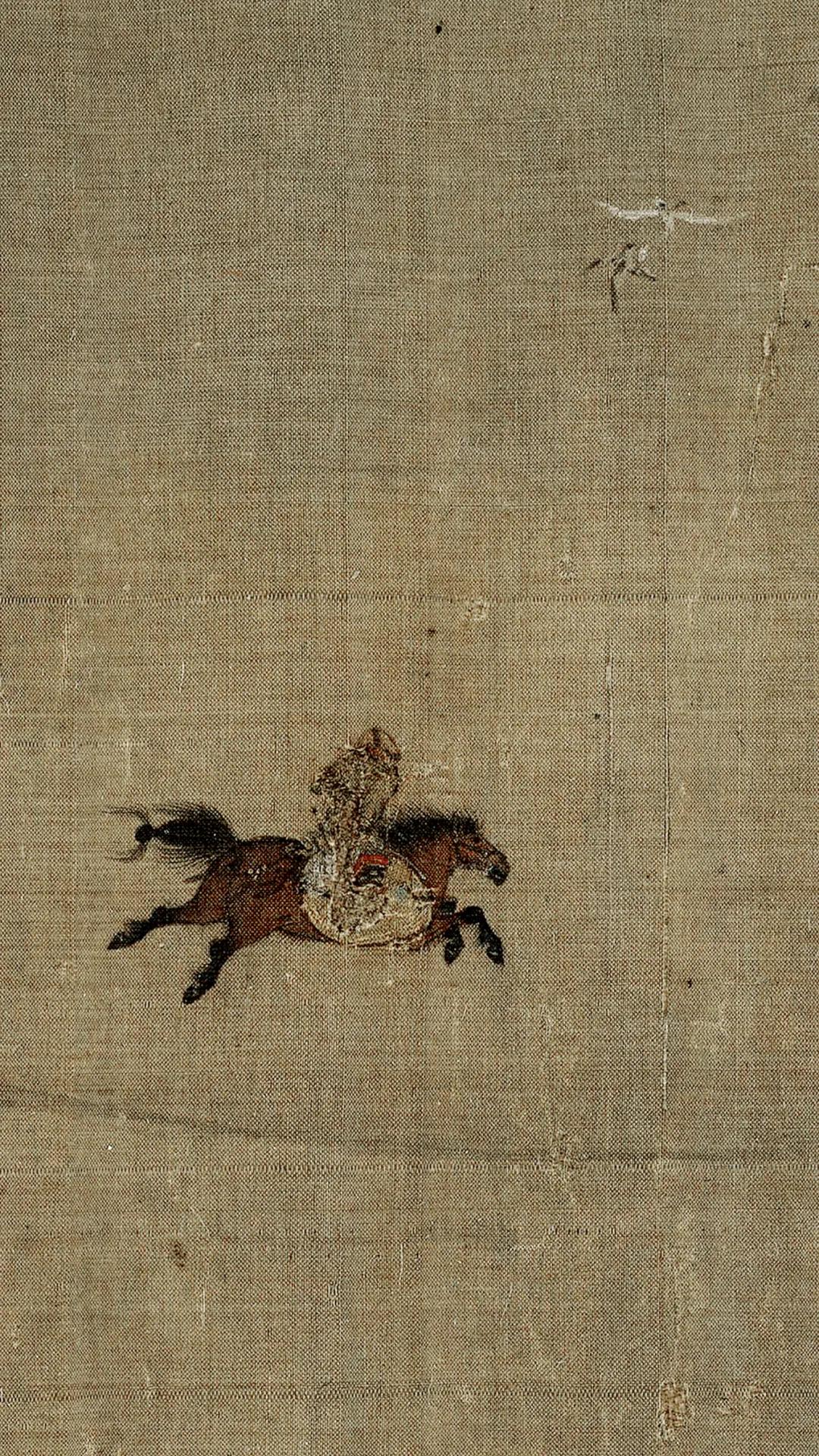 宋 陈居中《胡骑春猎图》欣赏