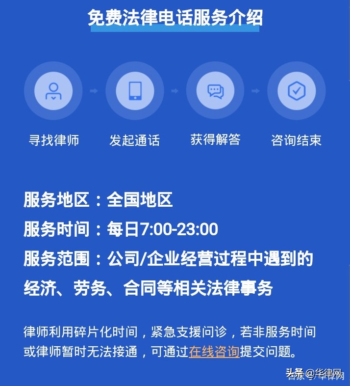 老板们，一起扛！20万律师助力，华律为中小企业在线问诊法律问题