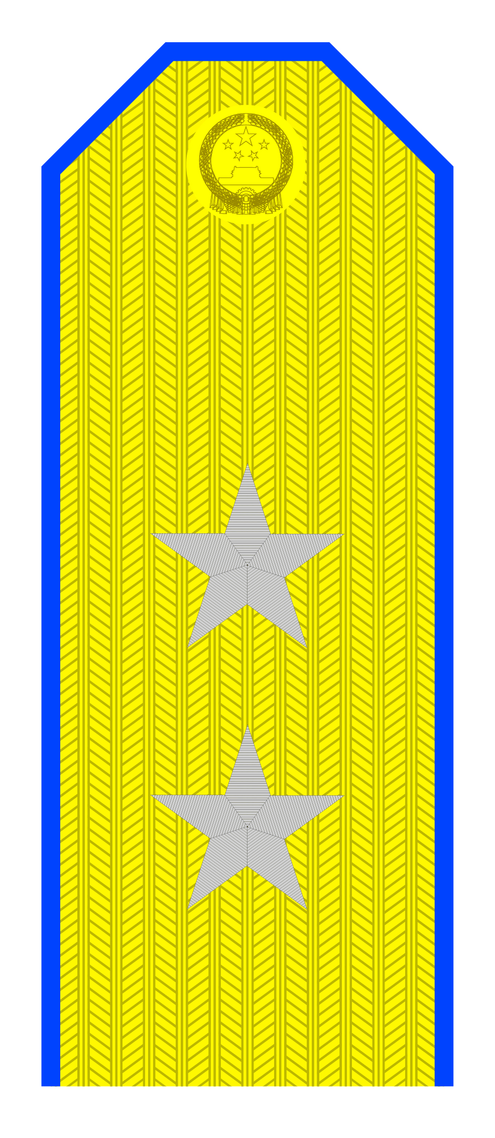 解放军肩章大小图片（解放军55式军衔军官常服肩章一览）