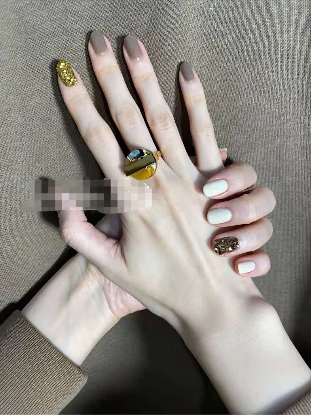 显手白的美甲图片2021新款式