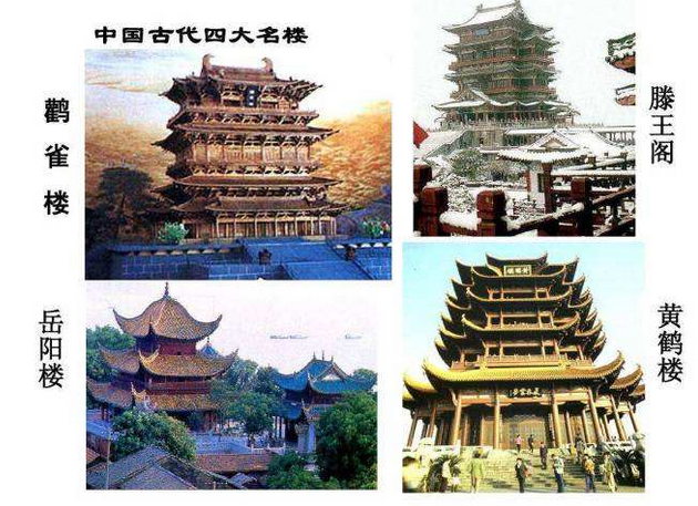 中国古代四大名楼(中国古代四大名桥、四大名楼、四大名亭、四大名塔，分别是什么？)