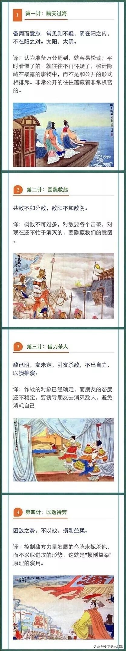 三十六计有哪些(常说的“三十六计”都有哪些？这篇文章说清楚了，我们一起长知识)