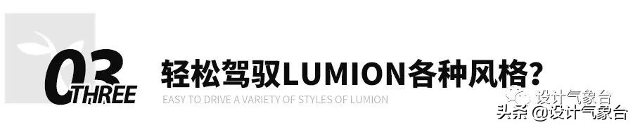 “你的LUMION既普通，又自信！”