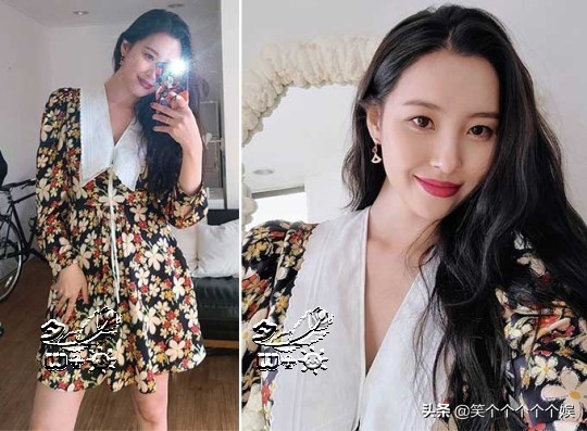 同一件衣服的选择！宣美与NANA（林珍娜），365万韩元花纹连衣裙