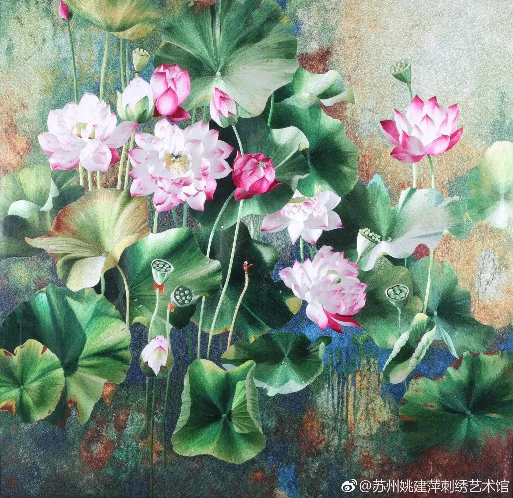 苏州刺绣图案图片（苏州最牛绣娘一幅画耗1.2亿针）
