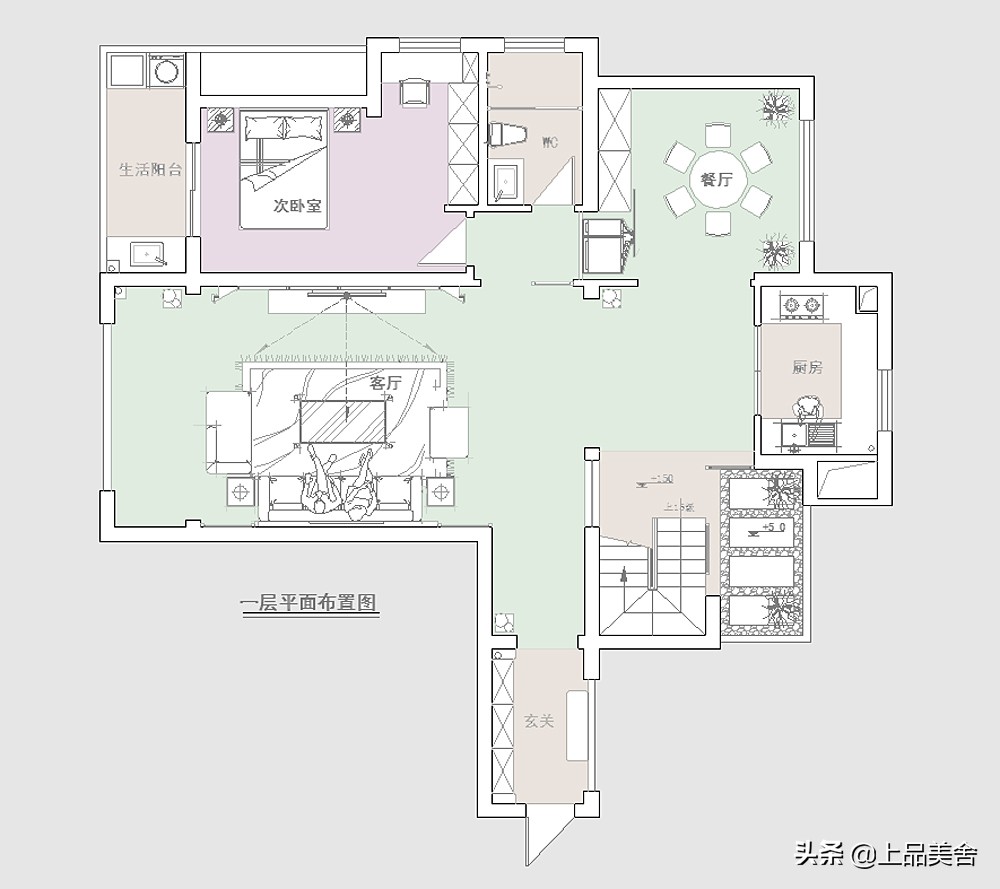 新中式风情：200平复式楼古韵装修效果图