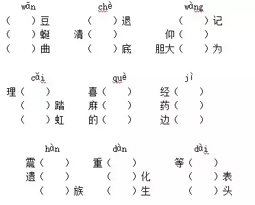 人教版四年级下册：字.词.句全面专项复习