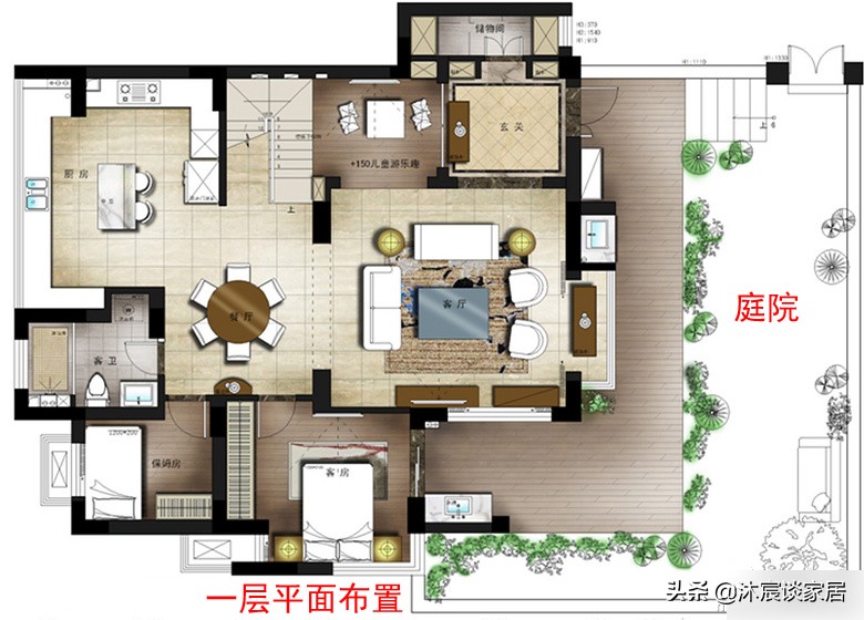 这套跃式满足我对家的所有想象，有庭院，有早教室，氛围温馨浪漫