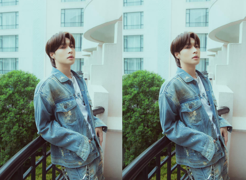 张艺兴换发型如换人，狼尾头配复古外套，靠栏杆随便摆POSE都有型