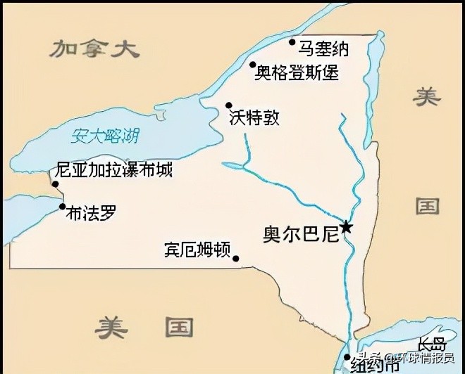 北美五大湖(中国在“强省会”，美国的州府为什么普遍设在不知名的小城市？)