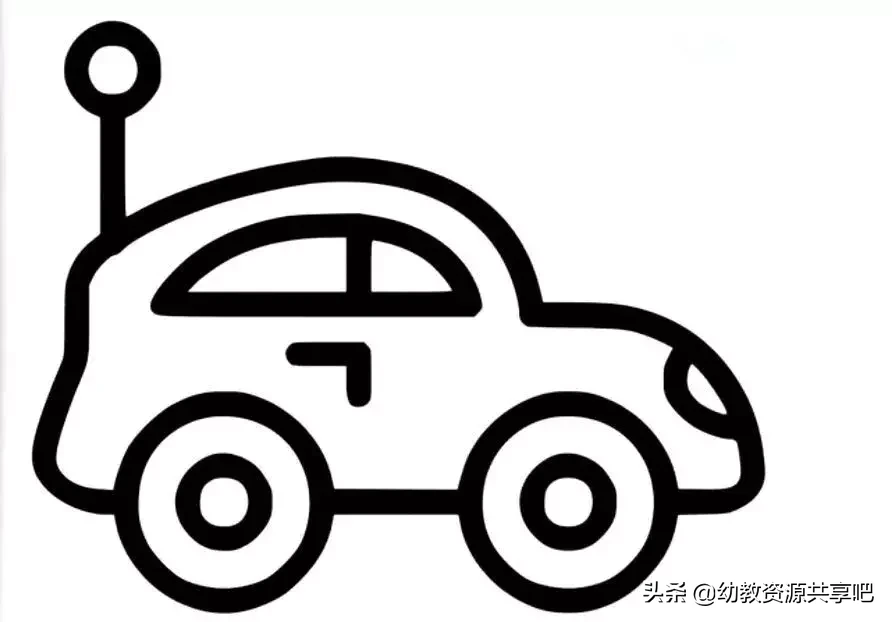 「简笔画」幼儿园儿童简笔画教程之《小汽车》