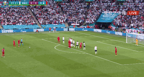 丹麦攻打英格兰（凯恩加时破门，英格兰2比1终结丹麦童话，队史首次挺进欧洲杯决赛）