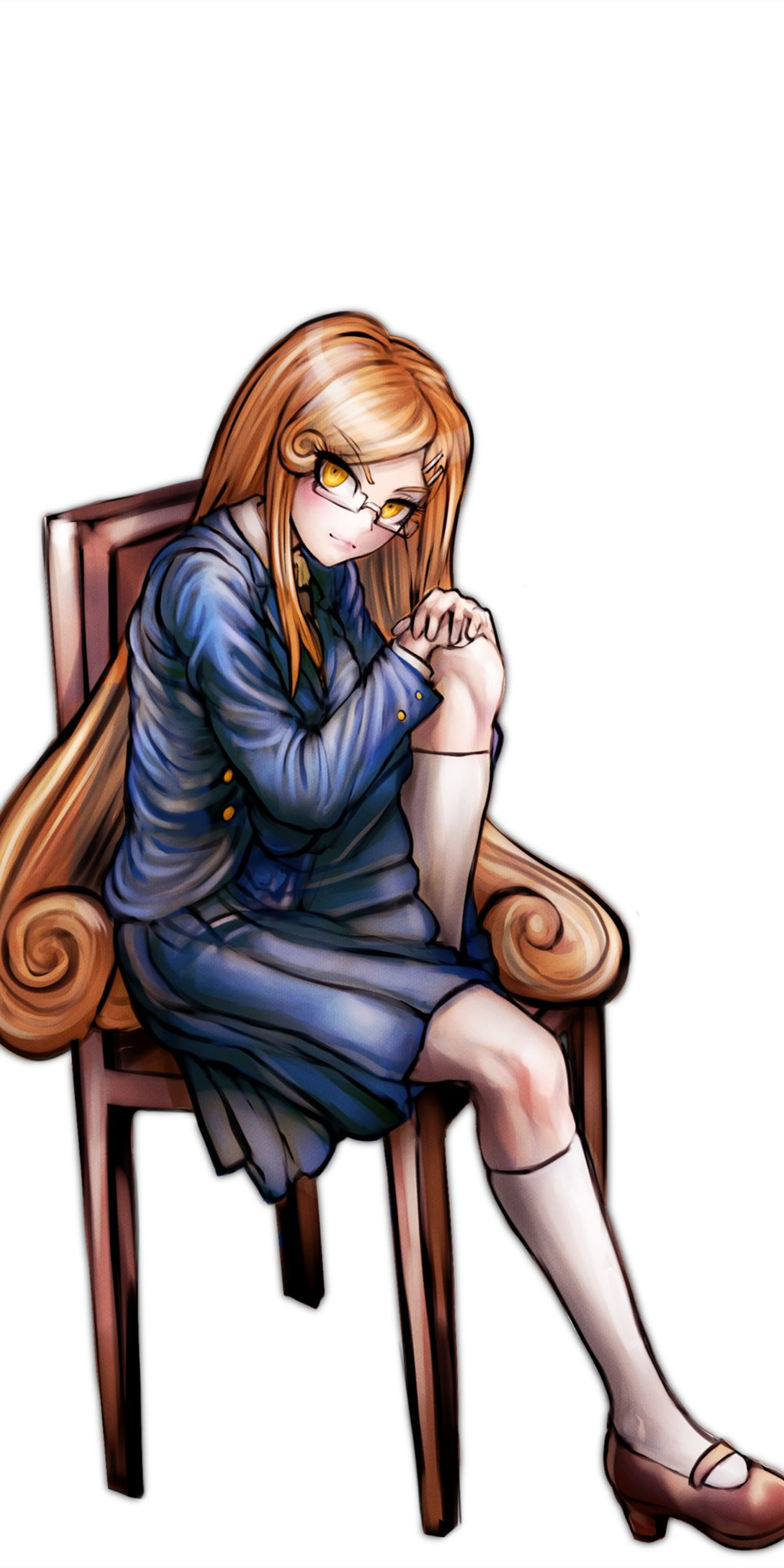 在super danganronpa another 2中,她的眼睛颜色变成了淡黄色.