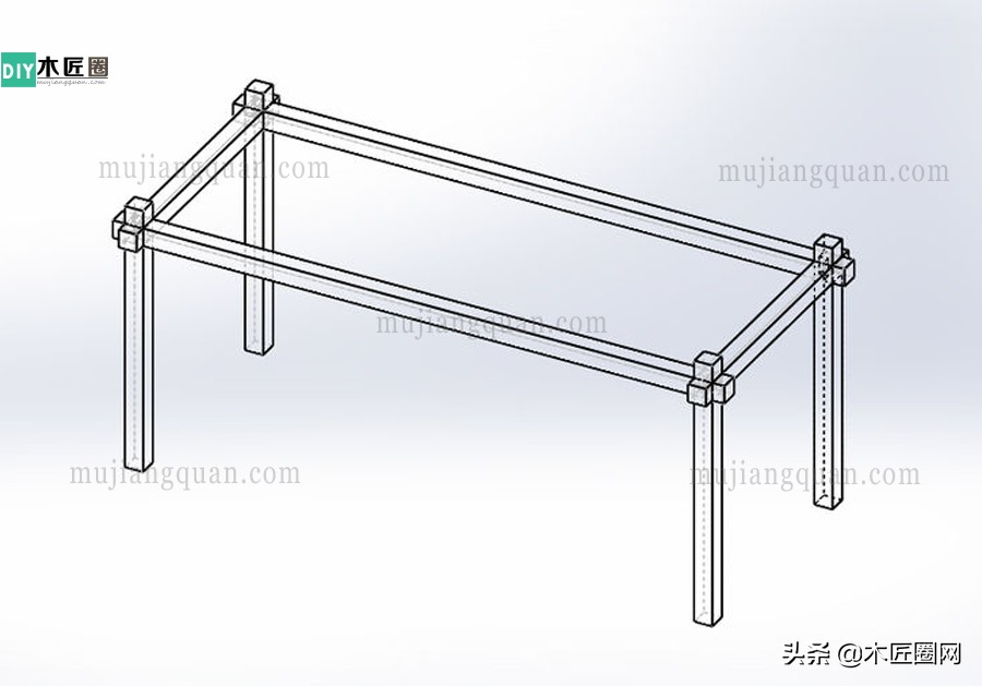 [家具] 榫卯结构魅力，如何做到不用钉胶，且可自由拆装榫卯桌子