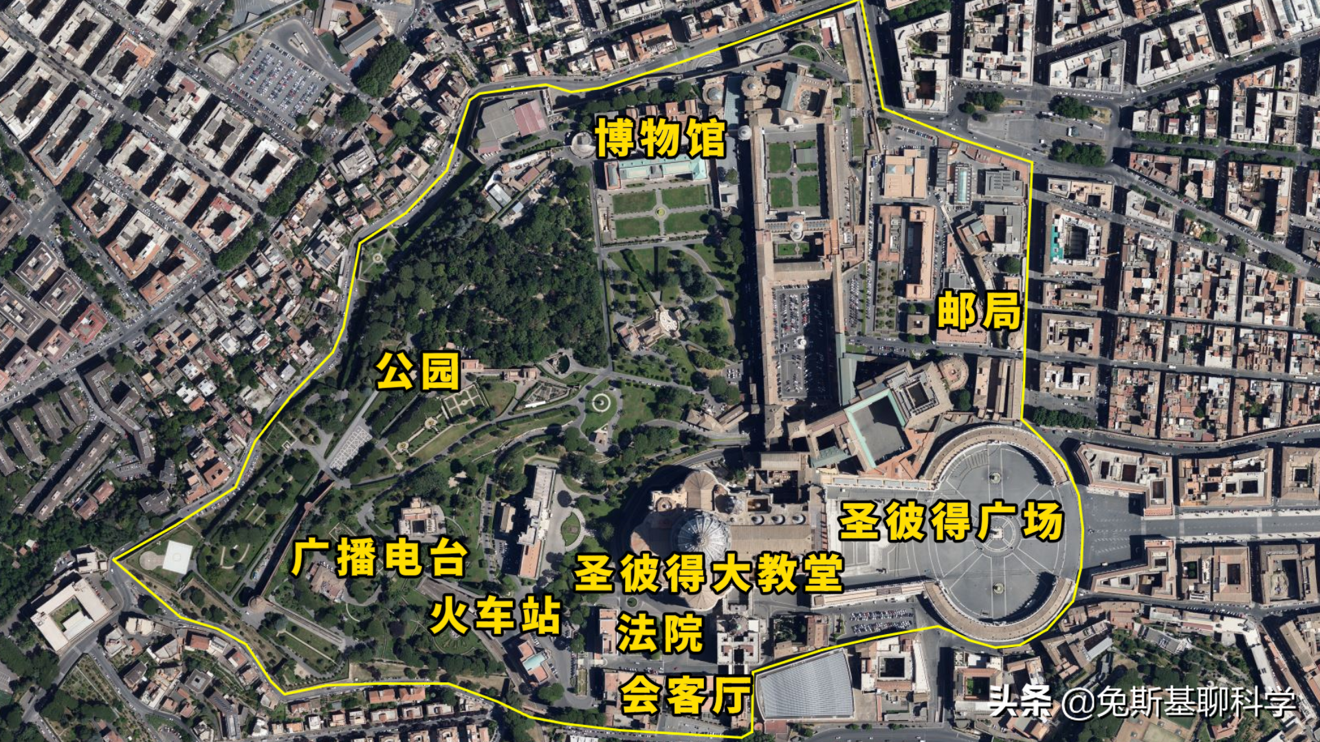 梵蒂冈0.44平方公里这是有多大呢?0.