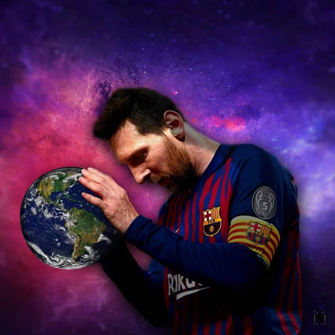 c罗梅西同框图片壁纸(诺坎普唯一的神 梅西 第一期「不正经的球星壁纸