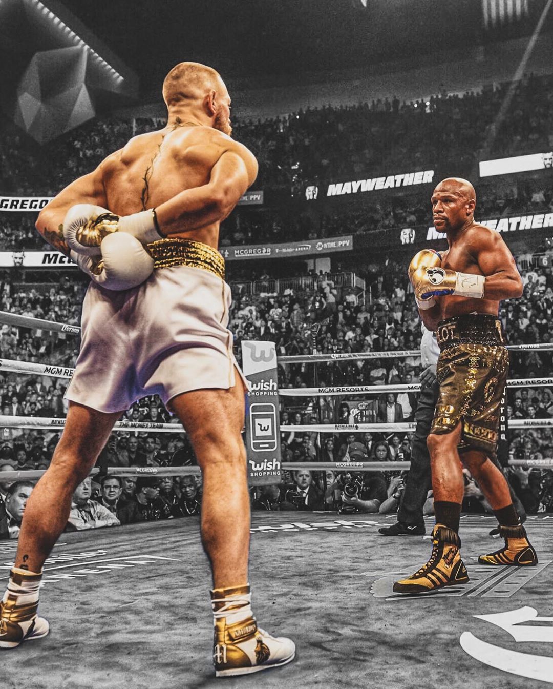 嘴炮康纳vs拳王梅威瑟双方选手出场费高达1亿美金)