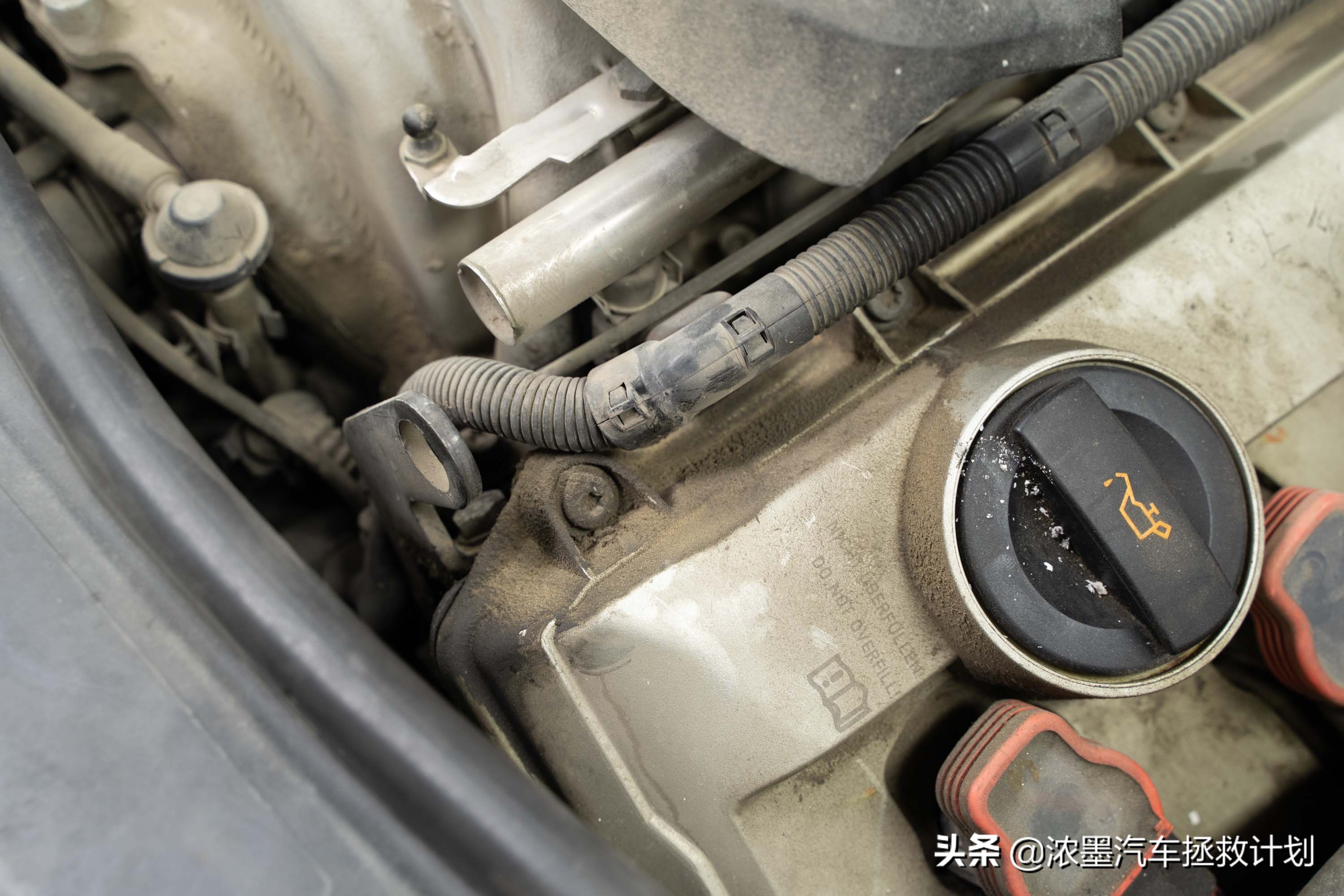 「迟暮英雄」整修一台十多年前的奥迪A6发动机，治理烧油烧水