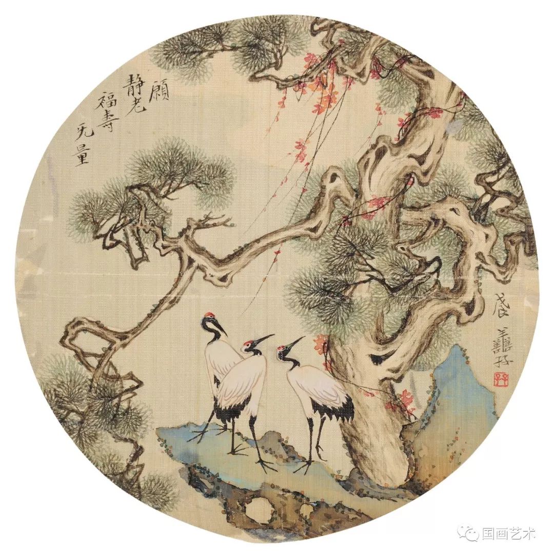 张善孖 松龄鹤寿张聿光 作品