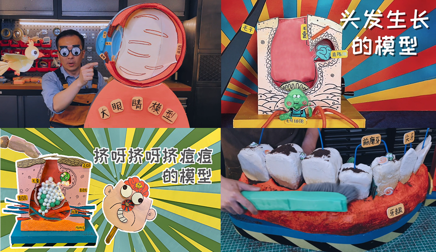 前央视主持人创业拍视频，做各种“奇怪”模型，引360万人围观点赞