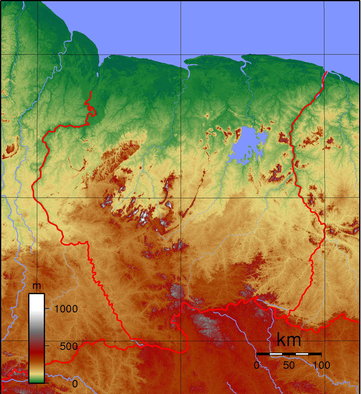 剩下的2个就是圭亚那,苏里南,与圭亚那相比,苏里南的面积更小,人口更
