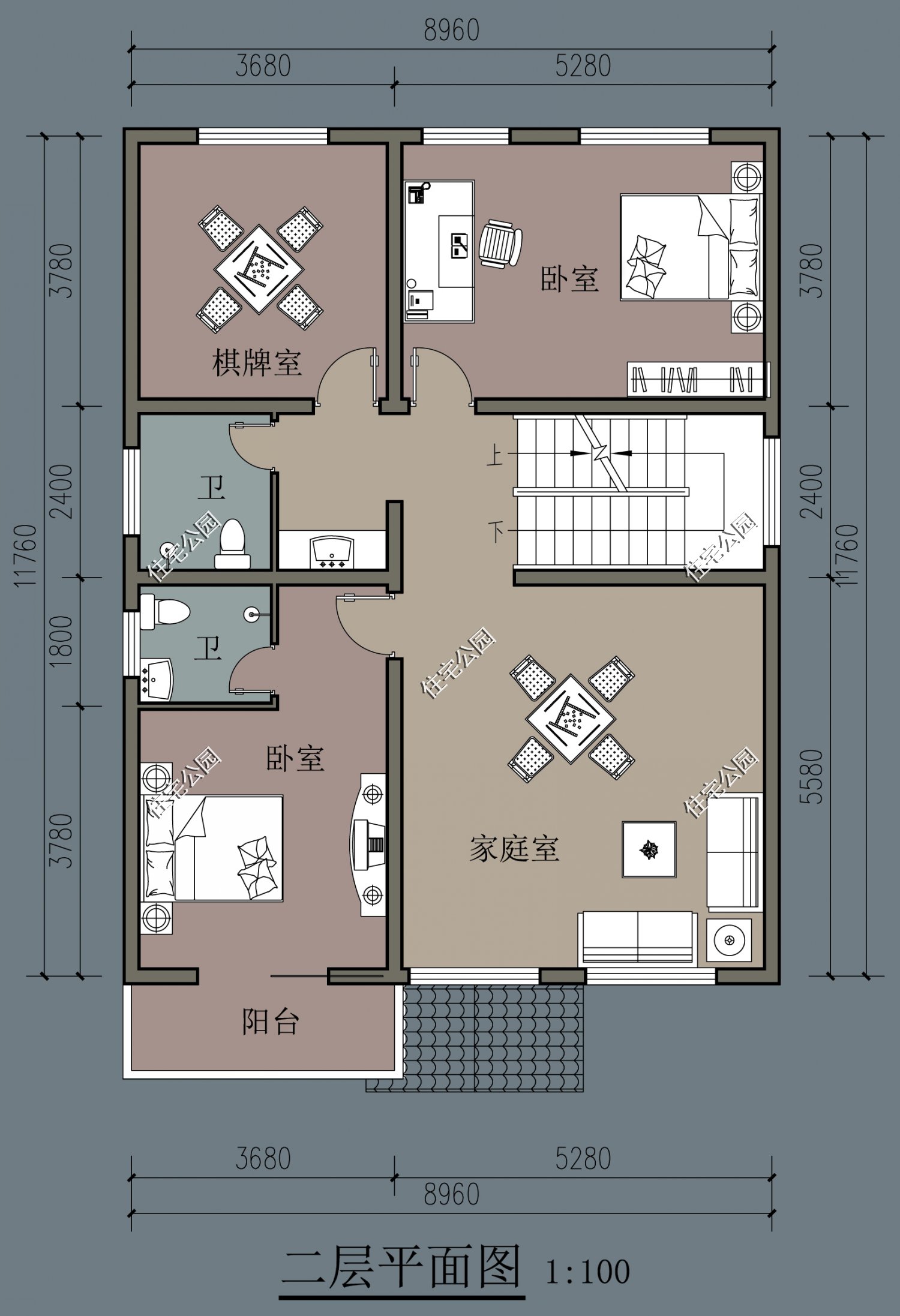 12米x10.8米房屋平面图图片