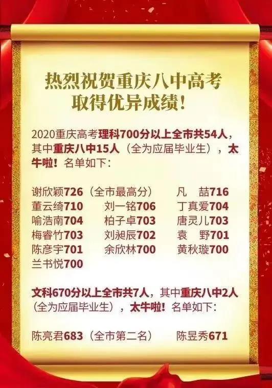 围观围观！重庆各校中高考喜报汇总，好多学校战绩辉煌