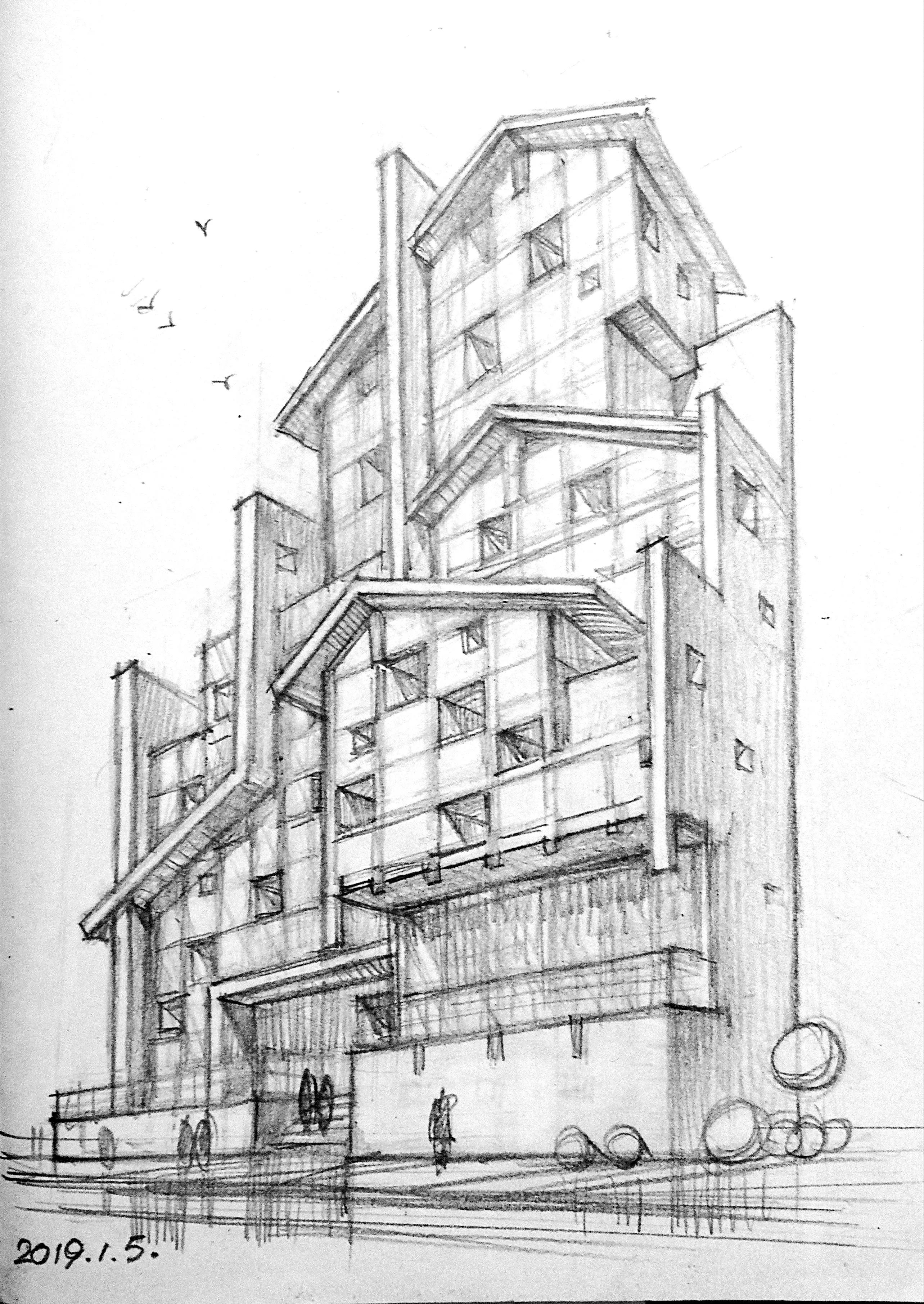 踢足球的人怎么画才好看又简单（足球与绘画丨符宗荣建筑钢笔画）