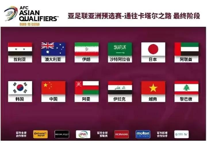 世界杯亚洲区12强分组盘点，中国队以小组第一走出亚洲，冲向世界