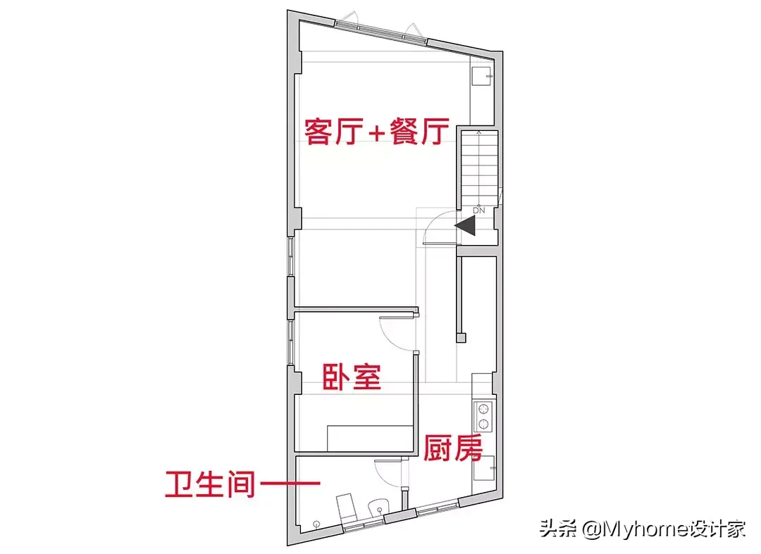 户型差能住吗?平面图拿来改!破解无用长走道,还多5倍大更衣室