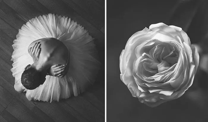 空间背景图片舞蹈黑白(10组黑白照片，诠释了舞蹈女孩如花般绽放的样子，真是美极了)