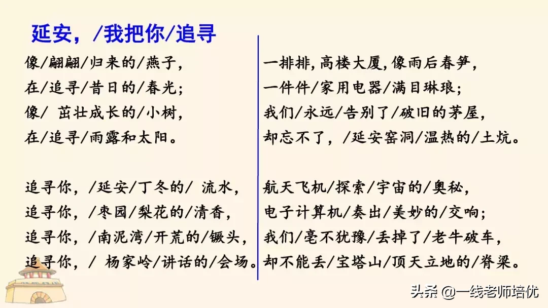 统编四年级上册24课《延安，我把你追寻》重点知识点+课件