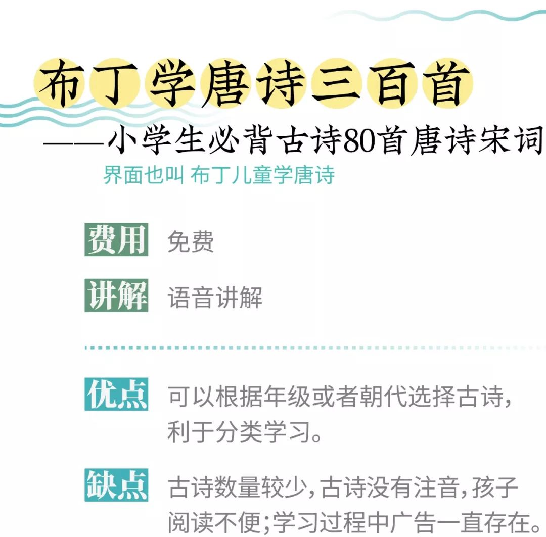 古诗词启蒙学习，哪款APP最好用？团长测评来了