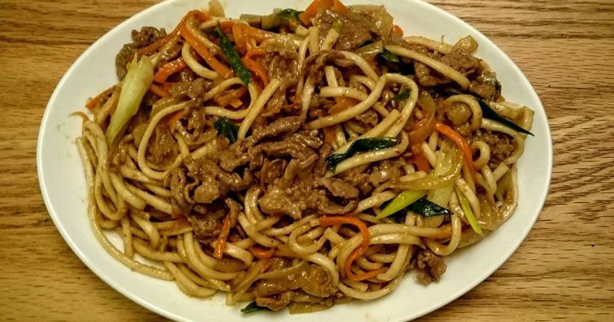 图片[2]-【羊肉胡萝卜包菜炒面】做法步骤图 香喷喷超好吃 孩子都抢着-起舞食谱网