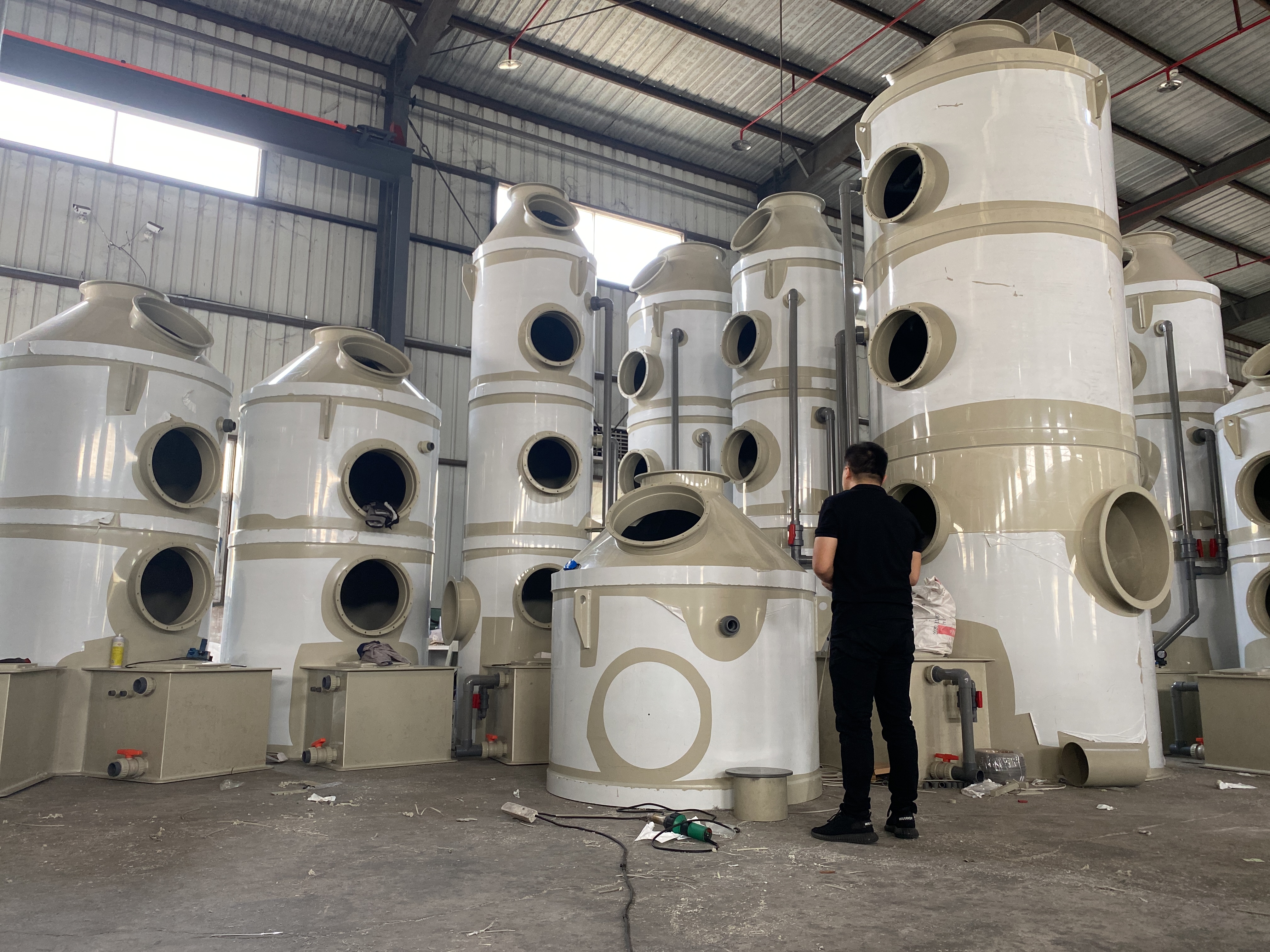 废气处理设备pp喷淋塔技术说明及性能详细介绍