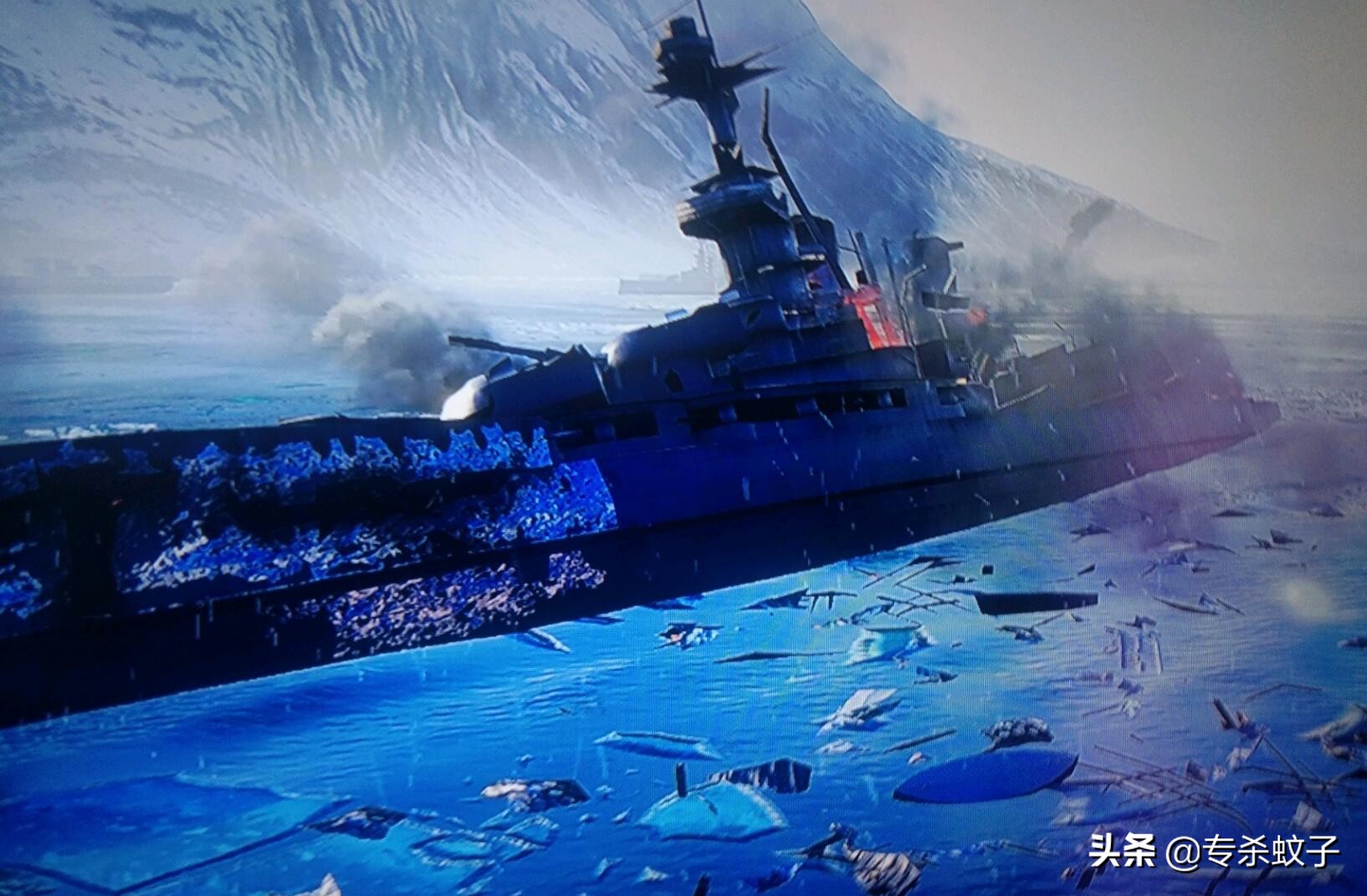 被击毁10艘驱逐舰,游戏场景在里面体现出来了纳尔维克的两次海战中