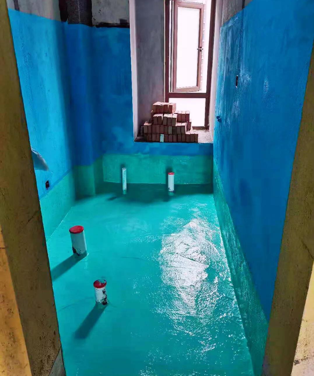 就是"墙刚地柔"的防水组合,两种不同性质的防水材料进行搭配使用.