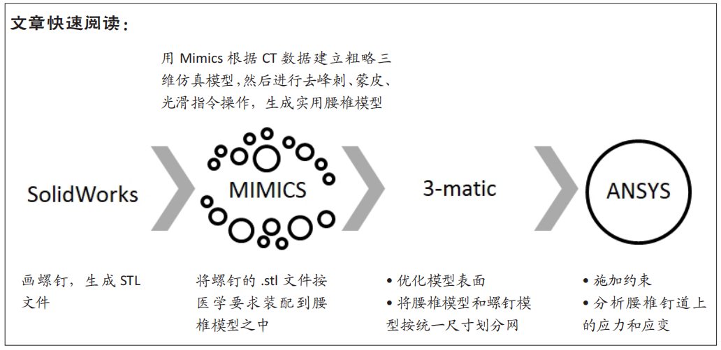 皮质骨轨迹椎弓根系统拔出力下腰椎的有限元分析