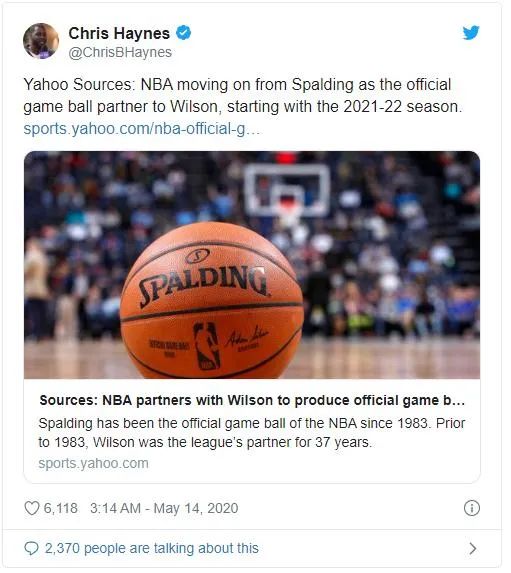 斯波丁蓝球为什么有些没nba(一个时代的终章：斯伯丁篮球退出NBA历史舞台)